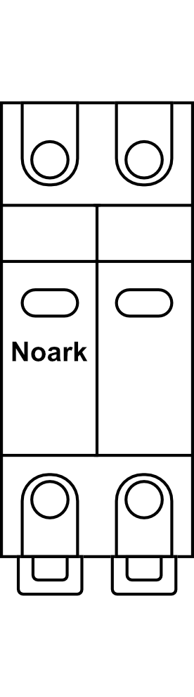 Svodič přepětí NOARK Ex9UEP 20 2P 1200, 20kA, Typ C (třída II)