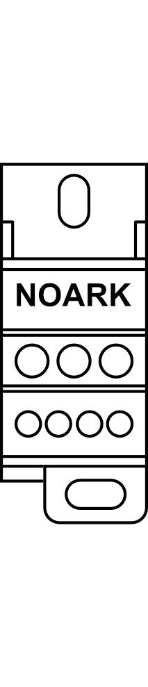 Rozvodný blok NOARK PDB 1P CU 1x4+2 80A