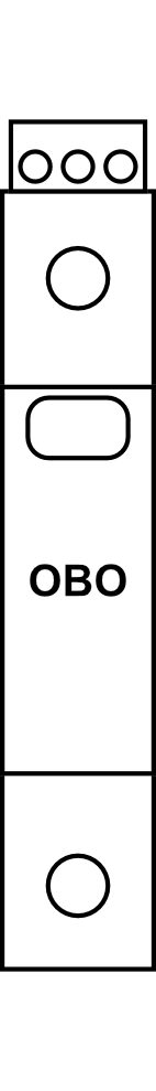 Svodič přepětí OBO V20-1+FS-320, 1P, max 320 V AC, typ C (třída II) 20kA, s dálk. signalizací