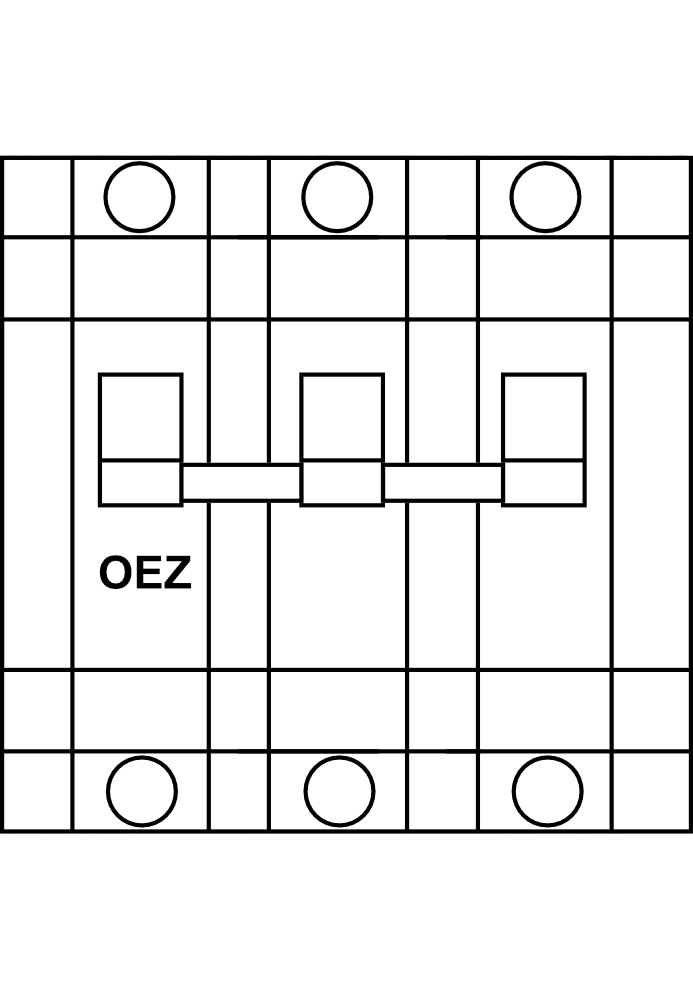 Jistič OEZ LSF, 3P, 50A, 6kA, char. L