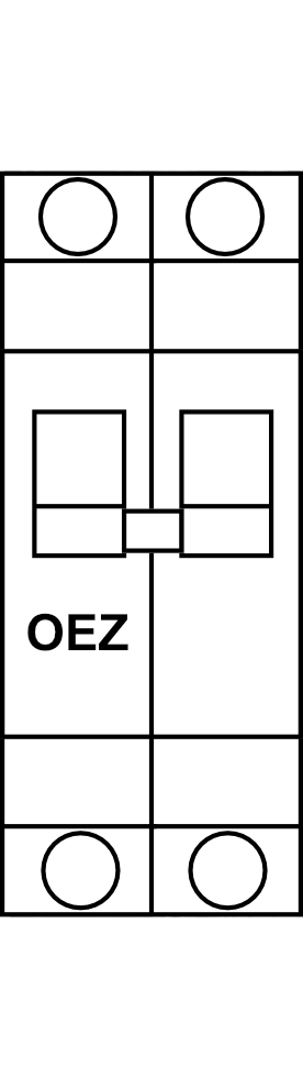 Jistič OEZ LSF, 1P+N, 40A, 6kA, char. U