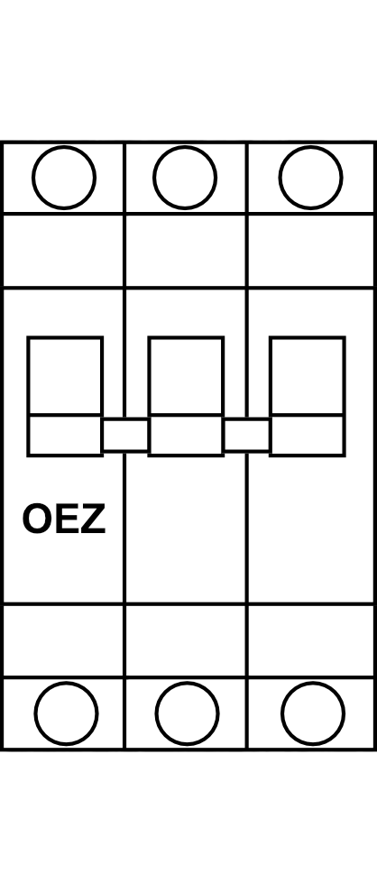 Jistič OEZ LSF, 3P, 40A, 6kA, char. L
