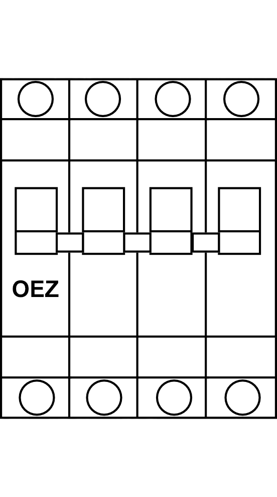 Jistič OEZ LSF, 3P+N, 40A, 6kA, char. L