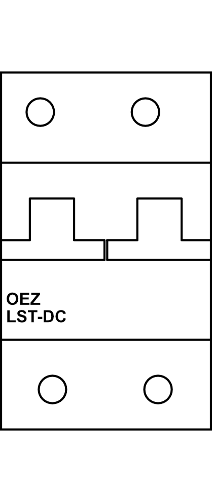 Jistič OEZ LST-DC 2P DC C (10kA, do 125A)
