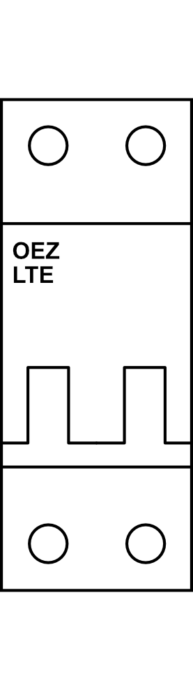 Jistič OEZ LTE 2P AC/DC B (6kA, do 63A)