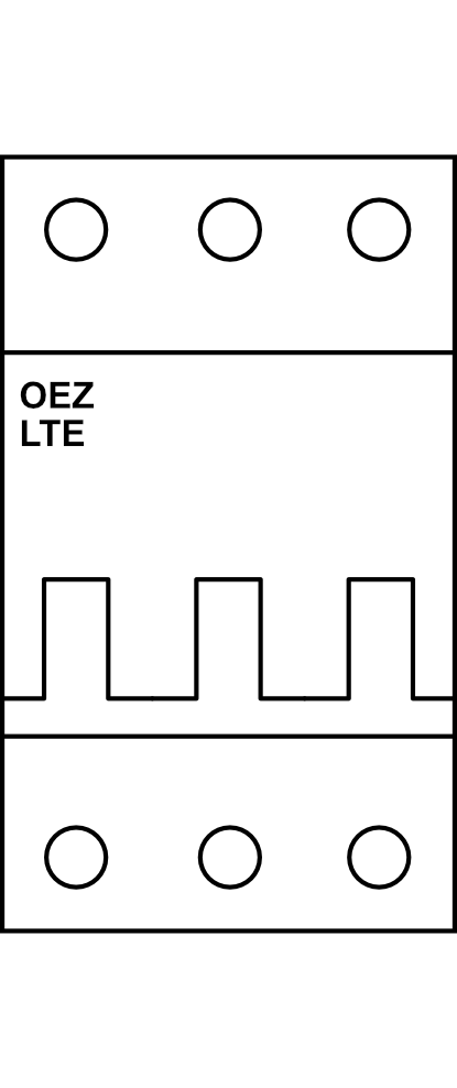 Jistič OEZ LTE 3P AC/DC B (6kA, do 63A)