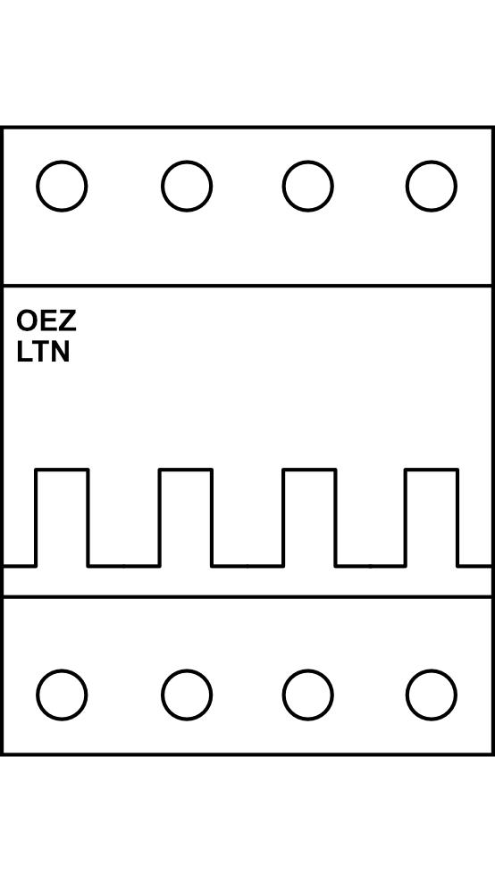 Jistič OEZ LTN 3P+N B (10kA, do 63A)