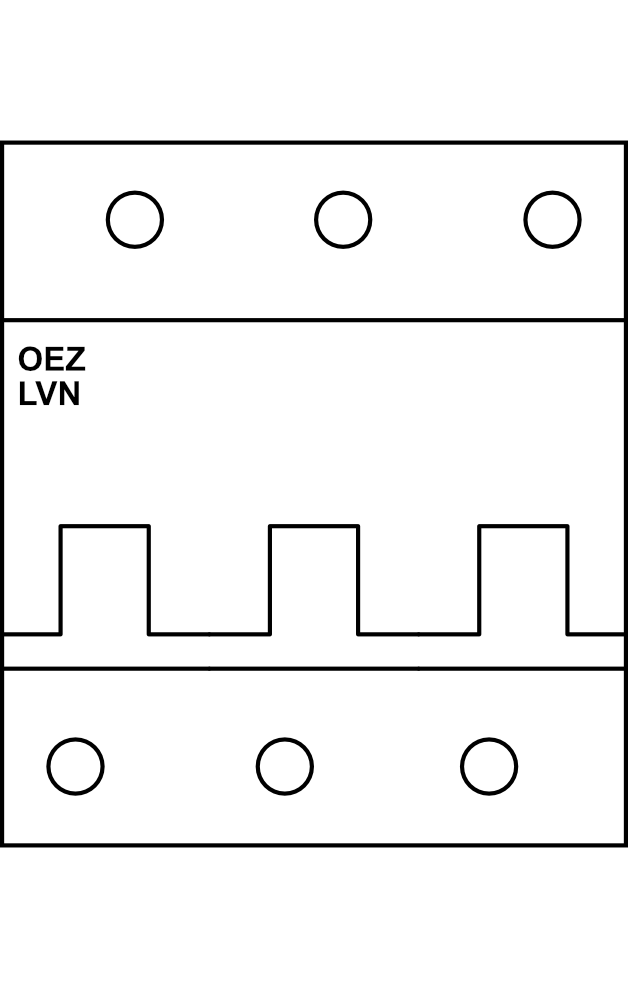 Jistič OEZ LVN 3P AC/DC C (10kA, do 125A)