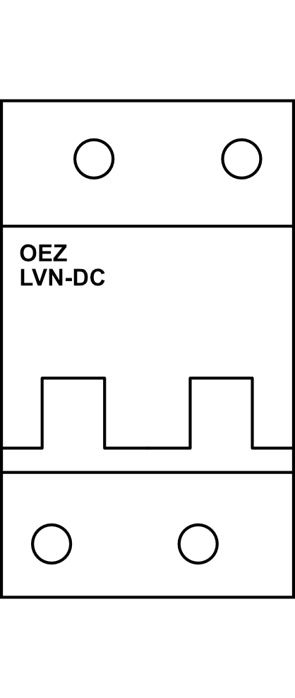 Jistič OEZ LVN-DC 2P DC C (10kA, do 125A)