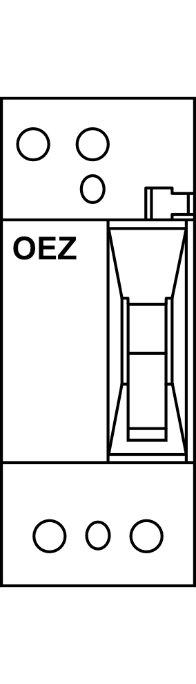 Proudový chránič OEZ OFE (6kA, 25A) 2P/30 mA typ AC