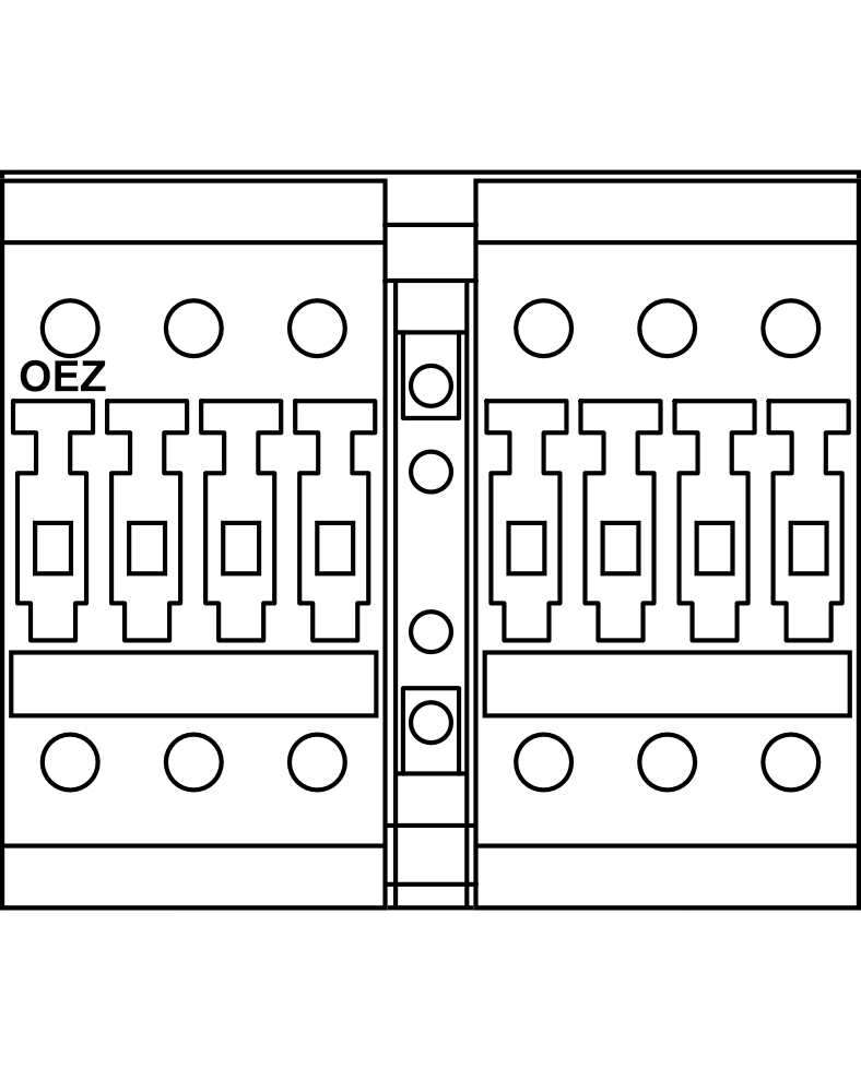 Reverzační stykačová kombinace OEZ Conteo 3RA1324-8XB30-1AC2 velikost 25, 12A, ovládací napětí 24V AC