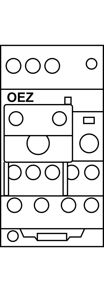 Nadproudové relé OEZ Conteo SR123-4, velikost 12, rozsah 2,8 ÷ 4,0 A