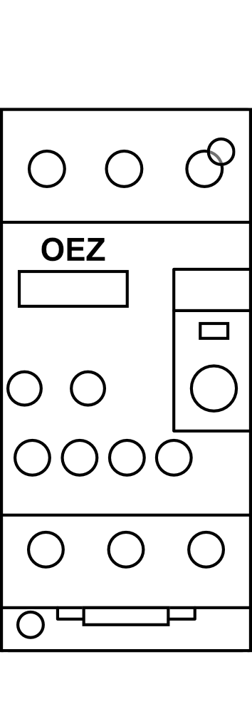 Nadproudové relé OEZ Conteo SR253-20, velikost 25, rozsah 14 ÷ 20 A