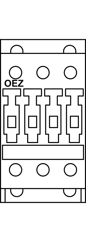 Stykač OEZ Conteo 3RT1024-1BB40, 3P, velikost 25, 12A, ovládací obvod 24V DC