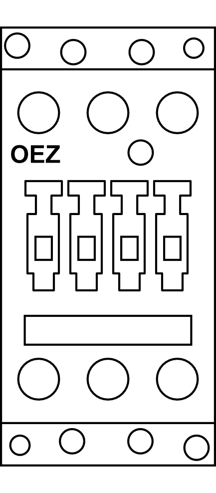 Stykač OEZ Conteo 3RT1036-1BB40, 3P, velikost 50, 50A, ovládací obvod 24V DC