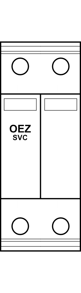 Svodič přepětí bez dálkové signalizace OEZ SVC SVC-350-1N-MZ 