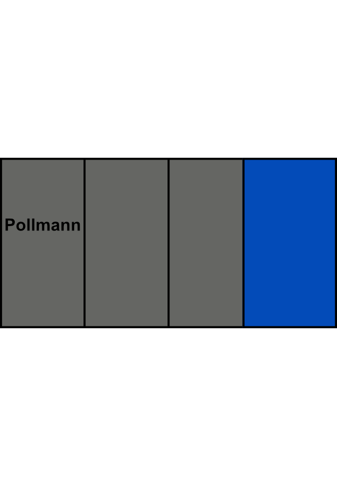 4-pólová rozbočovací svorkovnice Pollmann HLAK 25-4/10 S 3xšedá/modrá