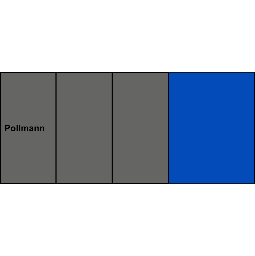 4-pólová rozbočovací svorkovnice Pollmann HLAK 35-4/10 S 3xšedá/modrá