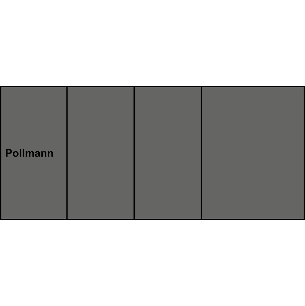 4-pólová rozbočovací svorkovnice Pollmann HLAK 35-4/10 gr-S 4xšedá