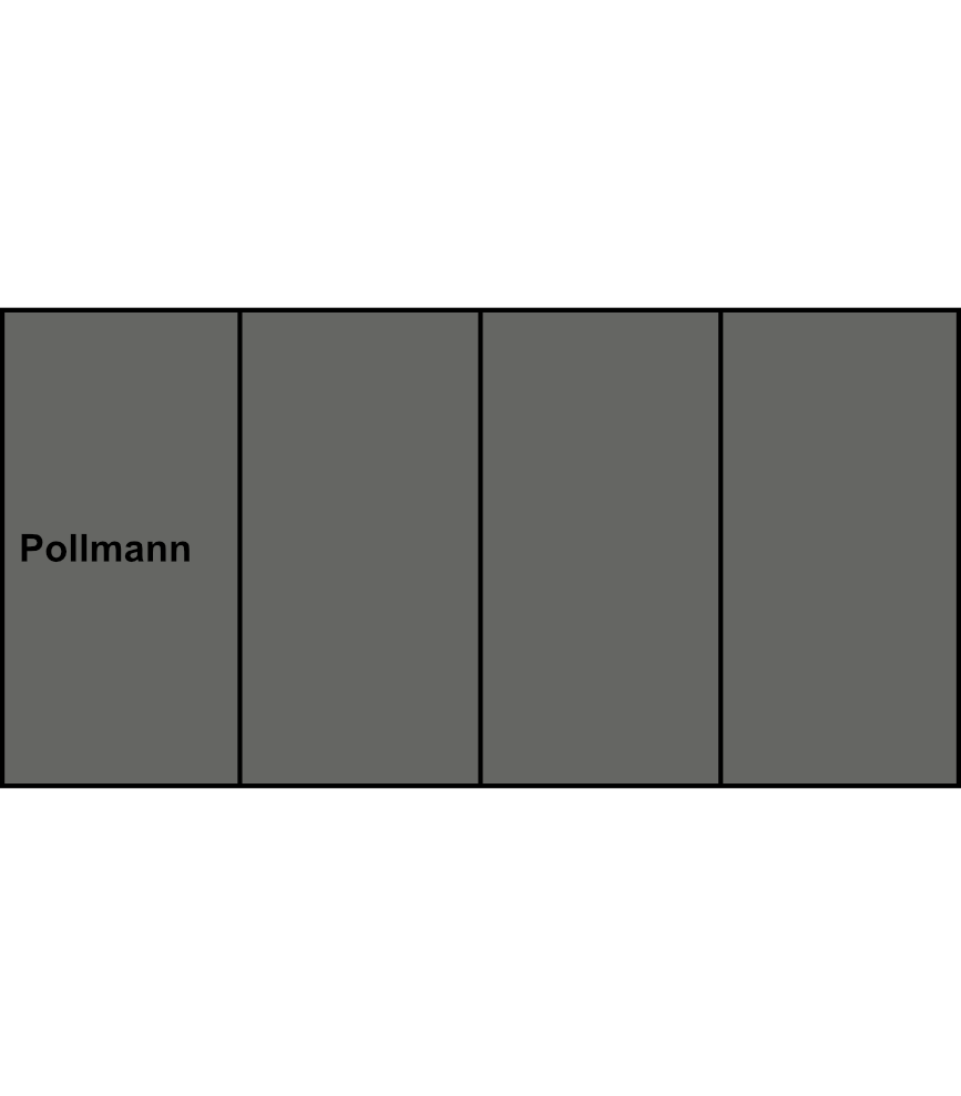 4-pólová rozbočovací svorkovnice Pollmann HLAK 35-4/8 gr-S 4xšedá