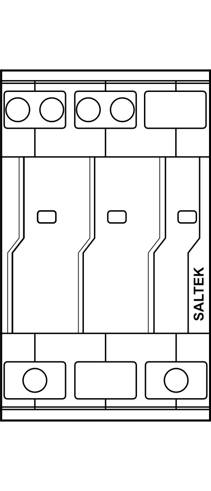 Přepěťová ochrana SALTEK DA-275-DFi10, s vf filtrem (1P+NPE) 5kA, typ D (třída III) 230V AC
