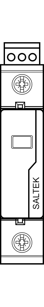 Svodič bleskových proudů a přepětí SALTEK FLP-12,5-075-VH/1S (1P) 12,5kA, typ B+C (třída I+II) 48 ÷ 60 V AC/DC, s dálk.signalizací