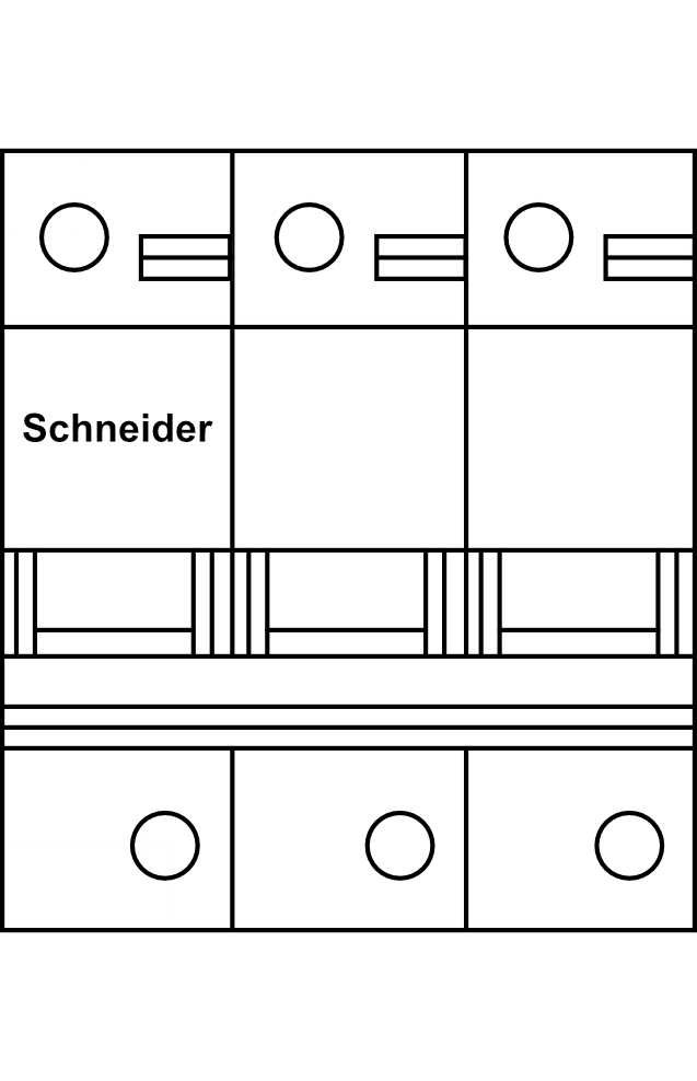 Jistič Schneider C120H (15kA) char.B 3P