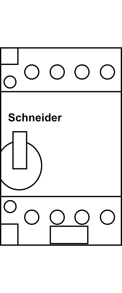 Dvoutarifní stykač s automatickým návratem Schneider GY4040B5, 4Z, 40A, cívka 24V AC