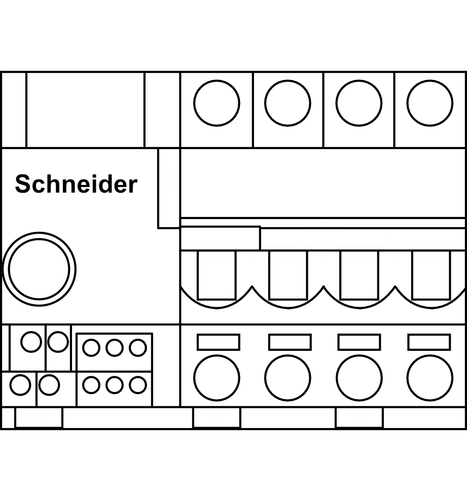 Jistič Schneider Reflex iC60H (10kA) char.B 4P
