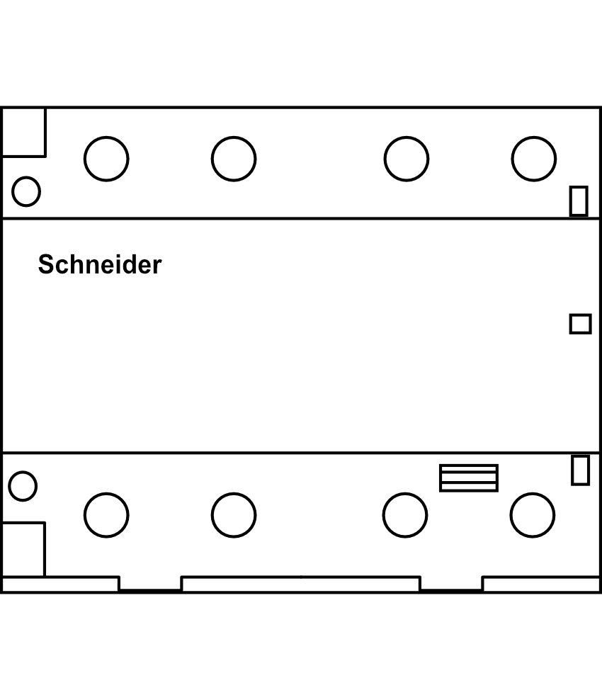 Stykač Schneider iCT A9C20884 220..240V AC 100A 4S