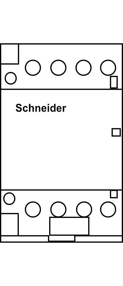 Stykač Schneider iCT A9C20864 220..240V AC 63A 4S
