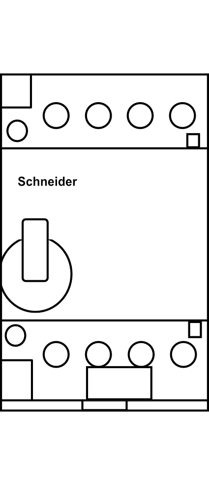 Dvoutarifní stykač Schneider iCT s automatickým návratem A9C21864 220..240V AC 63A 4S