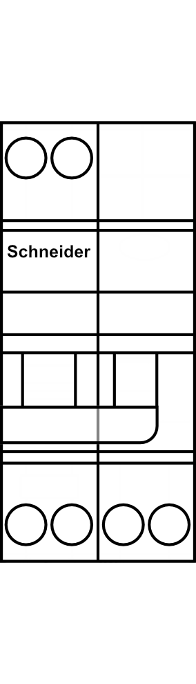 Oblouková ochrana s odpínačem Schneider iARC (10kA, 25A) 1P+N