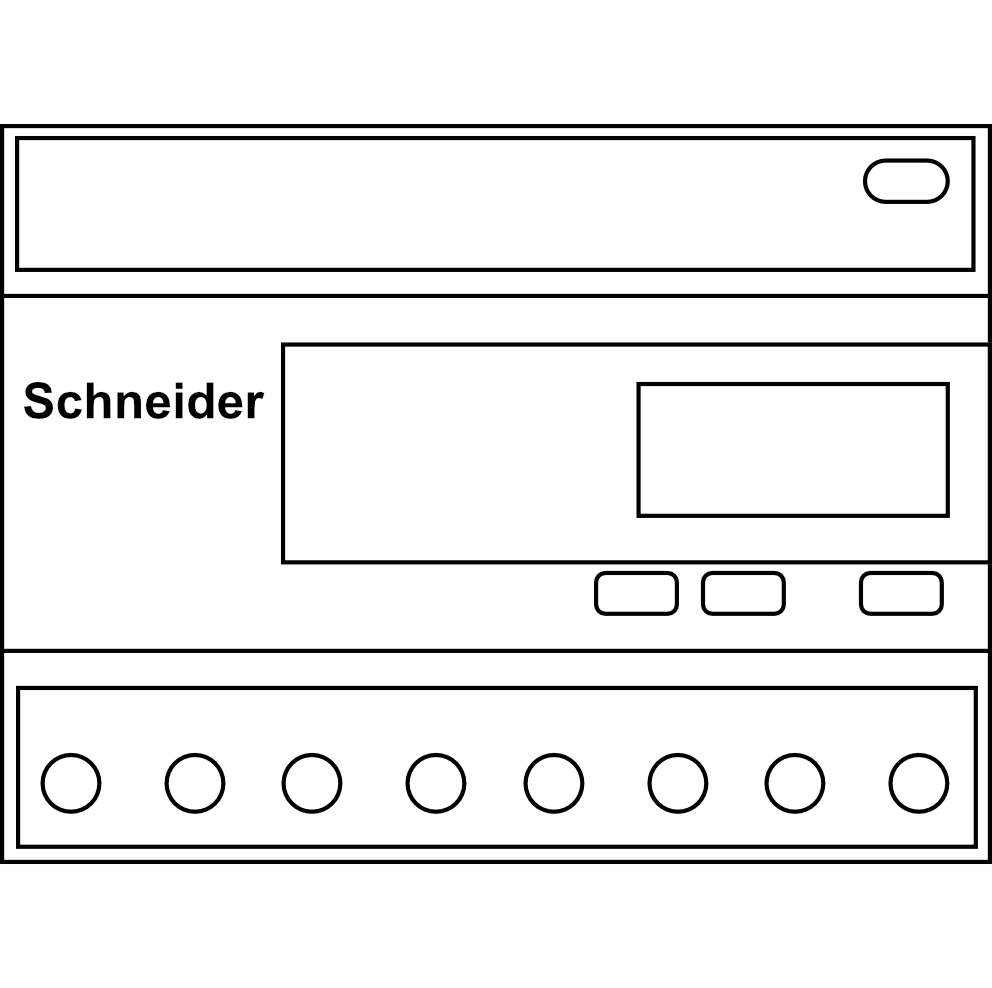 Elektroměr Schneider iEM3300 - přímé měření do 125A