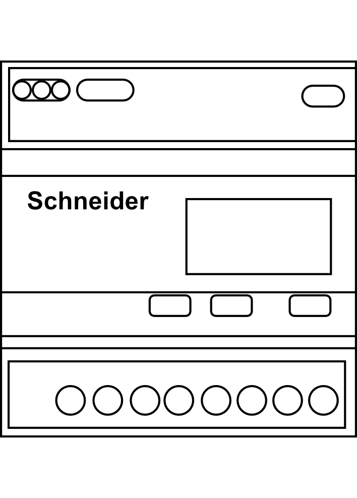 Elektroměr Schneider iEM3100 - přímé měření do 63A