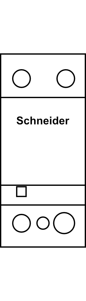 Svodič přepětí Schneider iPF K 20 20kA/5kA Typ C (třída II) 1P+N pevný
