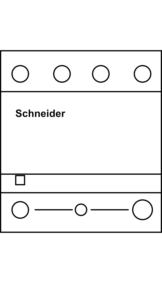 Svodič přepětí Schneider iPF K 65 65kA/20kA Typ C (třída II) 3P+N pevný