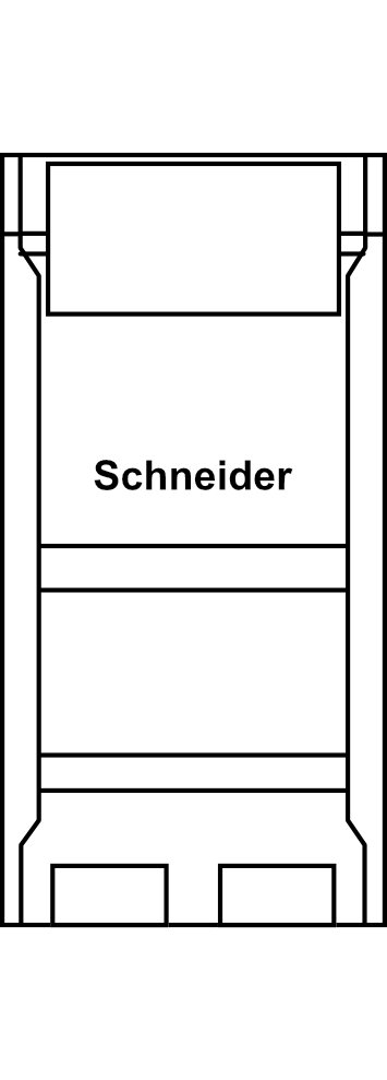 Spínací akční člen Schneider Basic REG-K/2/16 A s manuálním ovládáním