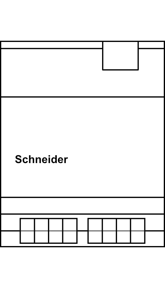 Spínací akční člen Schneider Basic REG-K/4/16 A s manuálním ovládáním