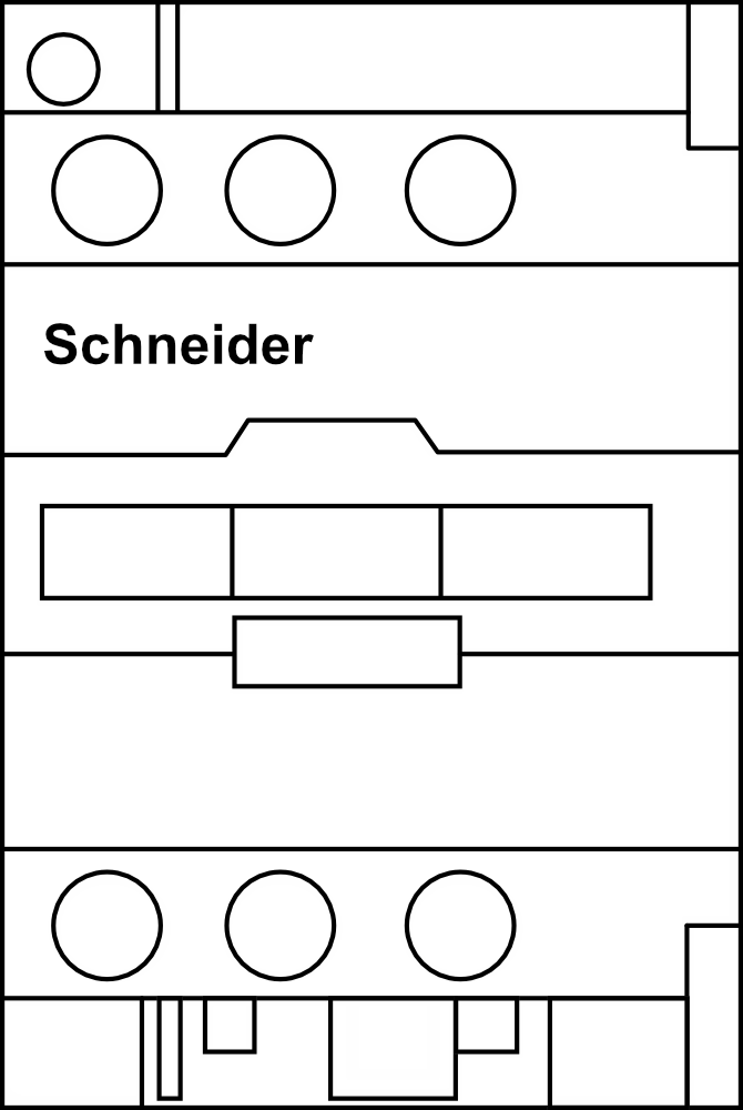 Stykač Schneider 3P (3Z) 80A, pom.kontakty 1Z+1V, cívka 230V
