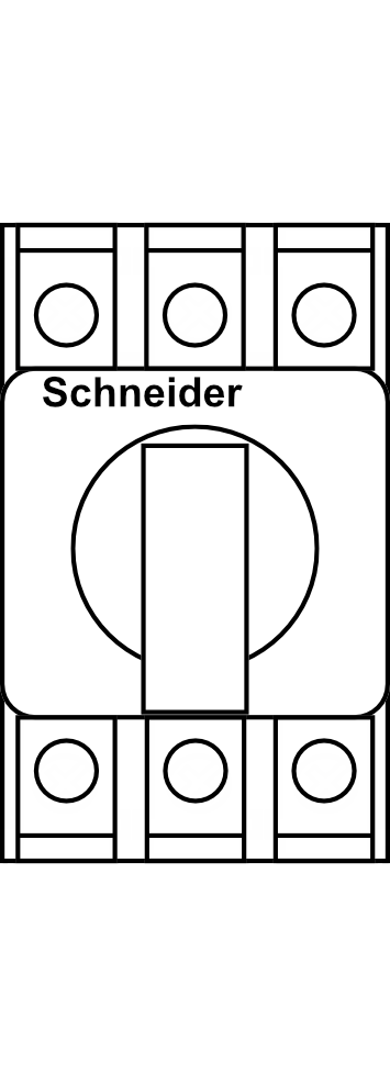 Vypínač Schneider TeSys Vario VVDx, 3P, do 40A
