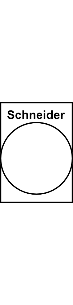 Ovládač otočný se standardní rukojetí Schneider XB5 AD33, 2Z, 3 pozice