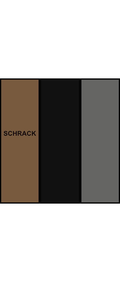 Odbočovací svorkovnice pro vodiče SCHRACK 25mm², 3pólová, izolovaná, hnědá, černá, šedá