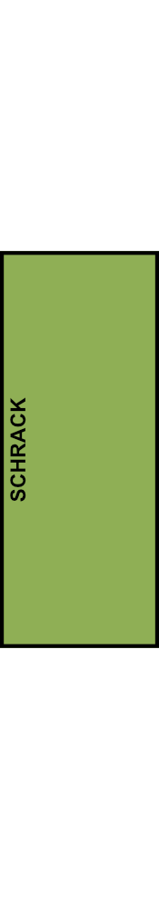 Odbočovací svorkovnice pro Al vodiče SCHRACK 35mm², 1pólová, izolovaná, zelenožlutá