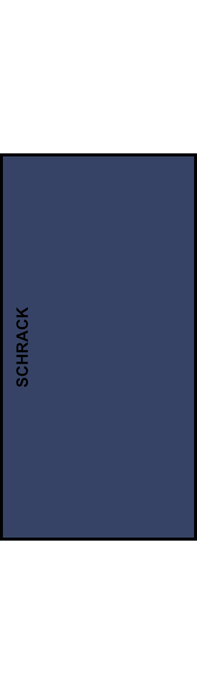 Svorká izolovaná pro Cu a Al vodiče SCHRACK dvojitá, modrá, 1pólová, 50mm²