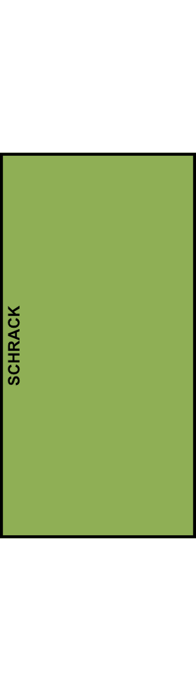 Svorká izolovaná pro Cu a Al vodiče SCHRACK dvojitá, zelená, 1pólová, 50mm²