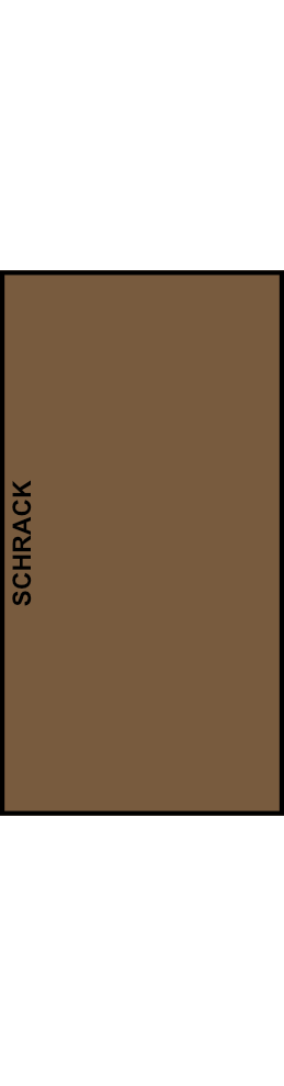 Odbočovací svorkovnice pro Al vodiče SCHRACK 70mm², 1pólová, izolovaná, hnědá