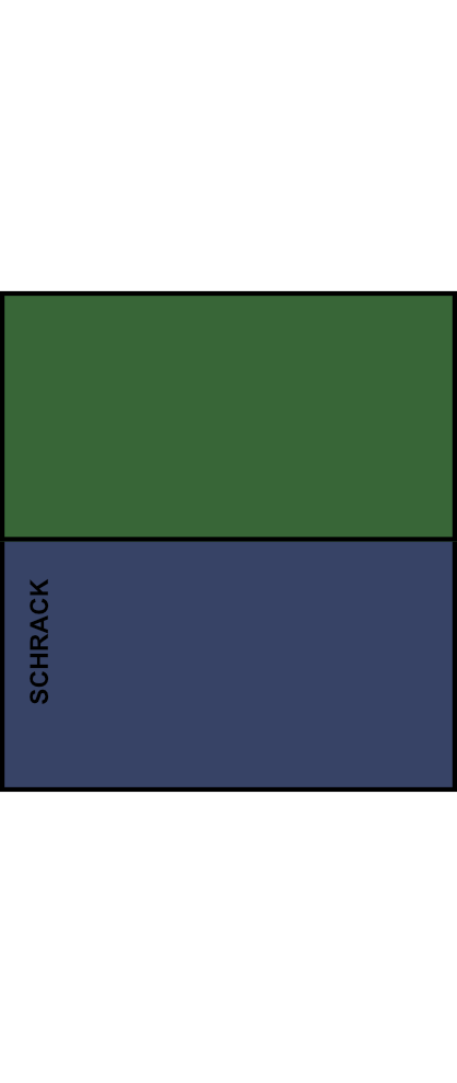 Svorkovnice SCHRACK EASY Modrá/zelená, 1 x 25 mm², 7 x 6 mm²