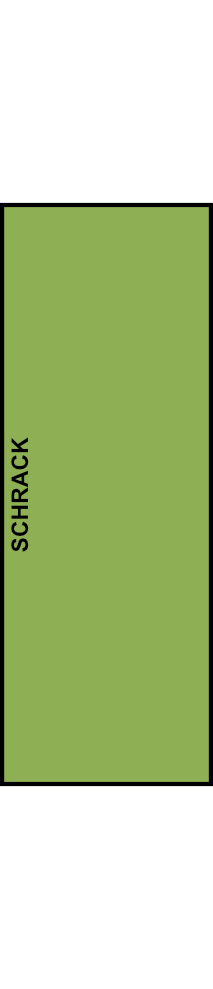 PE-svorkovnice SCHRACK 1P/125A,vstup 1x35mm²/výstup 6x16mm² 