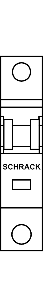 Jistič SCHRACK BMS0 (10kA) bar. páčka, před hlavní elektroměr 1P B do 25A